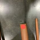 Open Box: Irvine Leather Dining Chair - Ludlow Leather Sesame, Cool Walnut