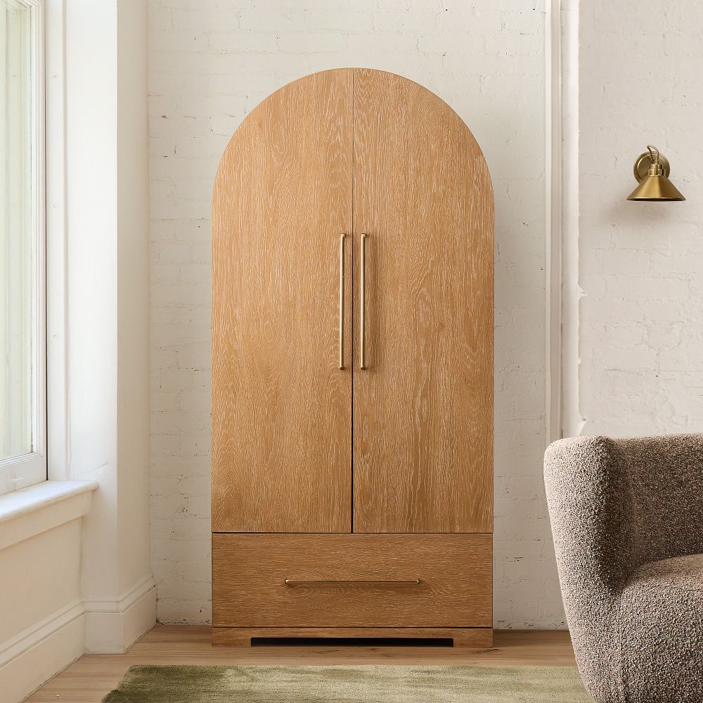 Ava Cerused Armoire (36") by West Elm