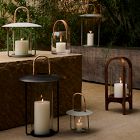 Pedestal Wood Lanterns