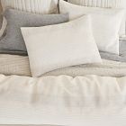 European Flax Linen Graduated Stripe Duvet Cover &amp; Shams