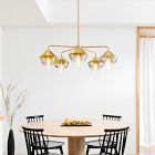 Sculptural 5-Light Geo Chandelier