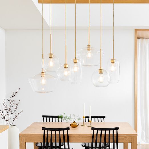 Sculptural 7-Light Multi Chandelier (47") by West Elm