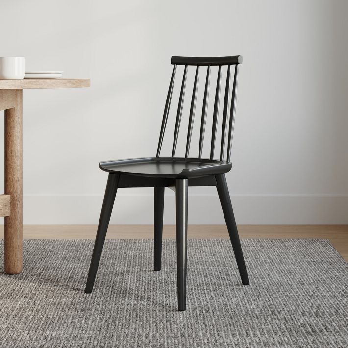 Windsor Dining Chair, Modern Black | West Elm