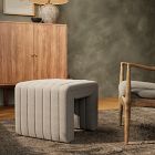 Anniina Channeled Ottoman (21")