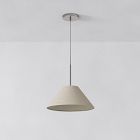 Sculptural Fabric Cone Pendant (18")