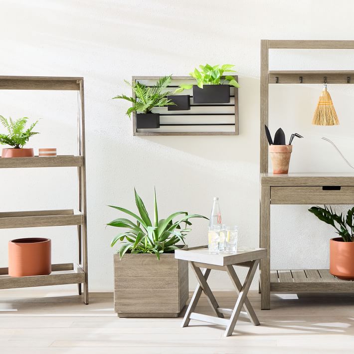 Portside Wood Indoor/Outdoor Garden Planters - Rustic Elegance