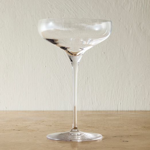 Starlight Lead-Free Crystal Coupe Glass Sets by West Elm