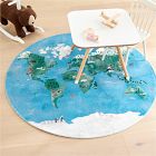 World Map Rug