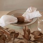 Costa Nova Round Horn Napkin Rings (Set of 4)