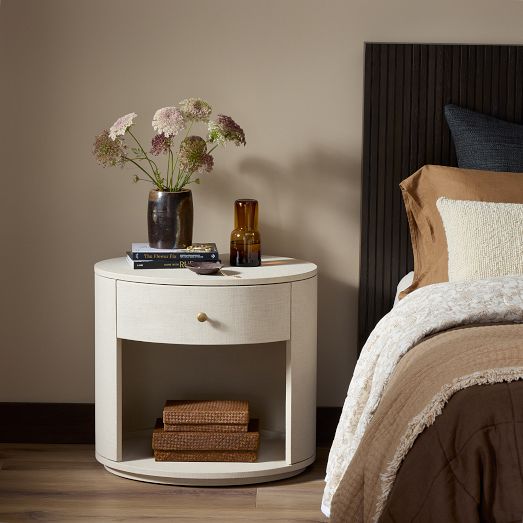 Sarafina Oval Open Shelf Nightstand 26