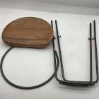 Open Box: Alden Swivel Counter Stool (26.6") - Mango Wood, Mild Steel