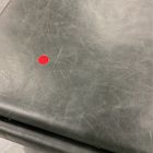 Open Box: Bowman Leather Tray Top Single Storage Ottoman (37.25") -Ludlow Leather Black, Cool Walnut