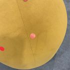 Open Box: Gumdrop Swivel Ottoman (20") - Performance Velvet Dijon, Bld