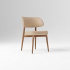 Open Box: Hyde Dining Chair - Ludlow Leather Sand, Cool Walnut