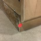 Open Box: Pierce &amp; Ward Burl Wood Nightstand (18") - Light Nutmeg