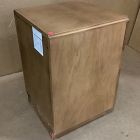 Open Box: Pierce &amp; Ward Burl Wood Nightstand (18") - Light Nutmeg