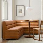 Tilda 2-Piece Leather Storage Banquette (84", 112")