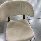 Open Box: Hyde Dining Chair - Deluxe Velvet Clay, Cool Walnut