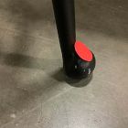 Open Box: Pierce &amp; Ward Bar Stool (30") - Pierce &amp; Ward Stripe, Black Cast Metal