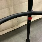 Open Box: Pierce &amp; Ward Bar Stool (30") - Pierce &amp; Ward Stripe, Black Cast Metal