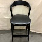 Open Box: Scooper Ash Wood Leather Counter Stool - Sonoma Black