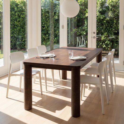Sacha Wood Rectangle Dining Table (71") by West Elm