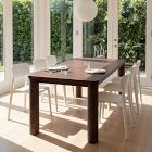 Sacha Wood Rectangle Dining Table (71")