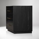 Alexa Burnished Pedestal 3-Drawer Nightstand (32")