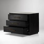 Alexa Burnished Pedestal 3-Drawer Nightstand (32")