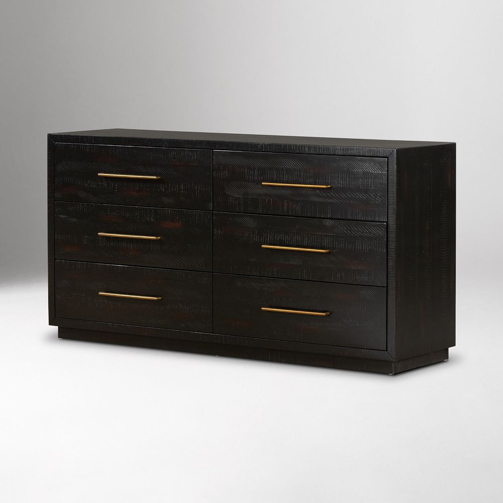 Alexa Burnished Pedestal 6-Drawer Dresser (60") by West Elm