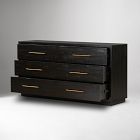 Alexa Burnished Pedestal 6-Drawer Dresser (60")