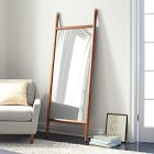 Mid-Century Wood Dowel Floor Mirror