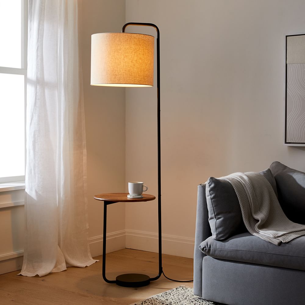 Industrial Shelf Floor Lamp (68") by West Elm