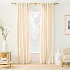 Mid-Century Basketweave Curtain