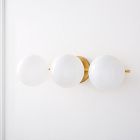 Sphere &amp; Stem 3-Light Sconce (24")