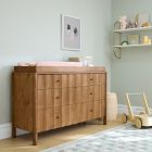 Scalloped 6-Drawer Dresser with Removable Topper (56")