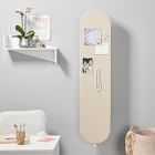 Swivel Mirror w/ Pinboard (13.25"W x 56"H)