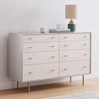 Modernist Wood &amp; Lacquer 8-Drawer Dresser (58") - Winter Wood