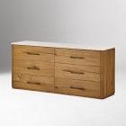 Nerelle Marble 6-Drawer Dresser (72")