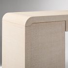 Solstice Painted Raffia Storage Desk (48")