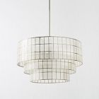 Capiz Tiered Chandelier (24")