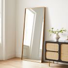 Deep Frame Thin Metal Floor Mirror