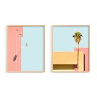 "Palm Springs - A Color Study" Framed Art by Minted for West Elm