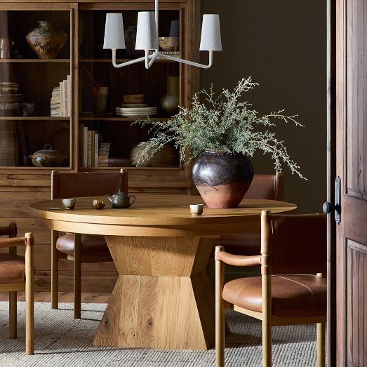 Rhoda Round Extendable Dining Table (60"-80") by West Elm