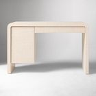 Solstice Painted Raffia Storage Desk (48")