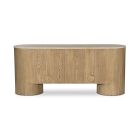 Caiphas Travertine Media Console (66")