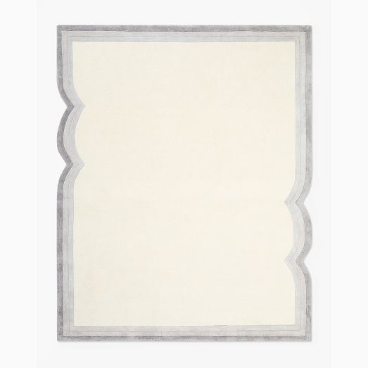 Curves Scalloped Rug by West Elm