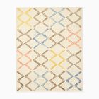 Rainbow Diamond Shag Rug