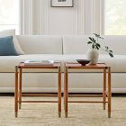 Arnet Solid Wood and Glass Bunching Coffee Tables (18"&ndash;24")