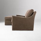 Delara Slipcover Chaise Sectional (128")